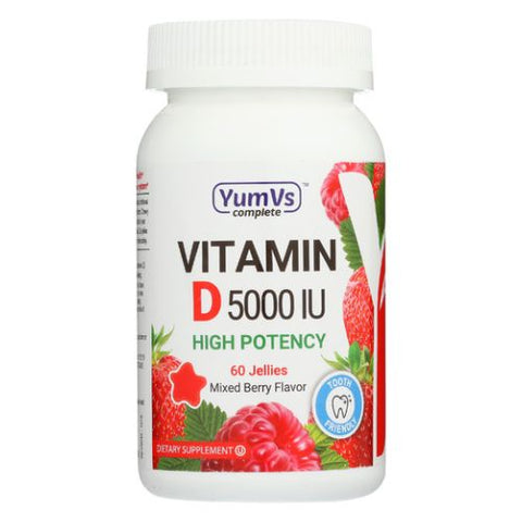 Yum-V's, Complete Vitamin D Jellies, 5000 IU, 60 Chewables
