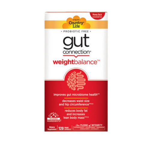 Country Life, Gut Connection Weight Balance, 120 Caps