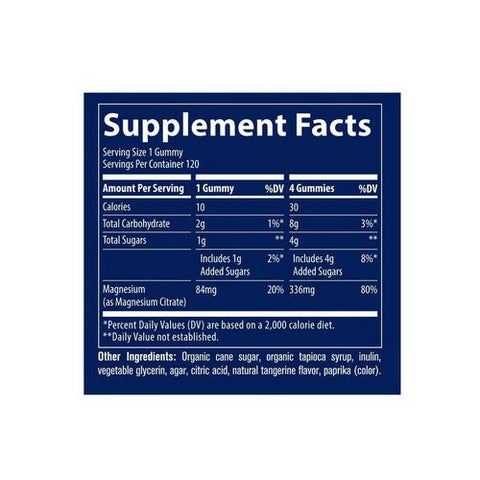 Trace Minerals, MagnesiumÂ Gummies Tangerine, 120 Gummies Trace Minerals