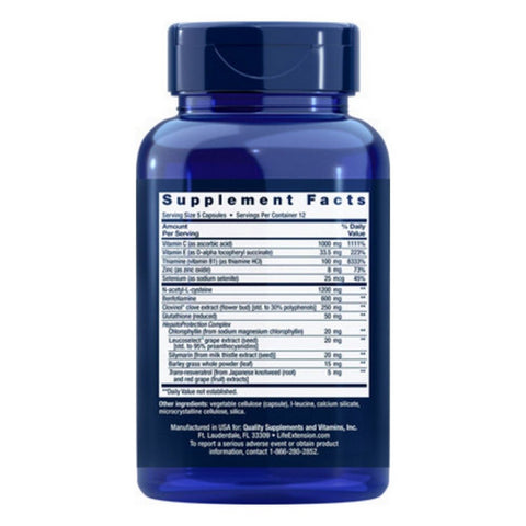 Life Extension, Anti-Alcohol HepatoProtection Complex, 60 Veg Caps