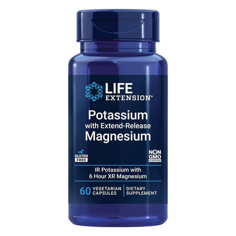 Life Extension, Potassium with Extend-Release Magnesium, 60 Caps