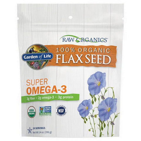 Raw Organics Golden Milled Flaxseed 396 Grams by Garden of Life