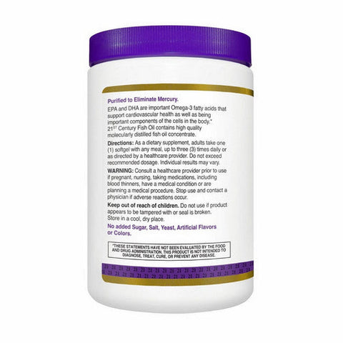 21st Century, Fish Oil Omega 3, 300 Softgels 21st Century