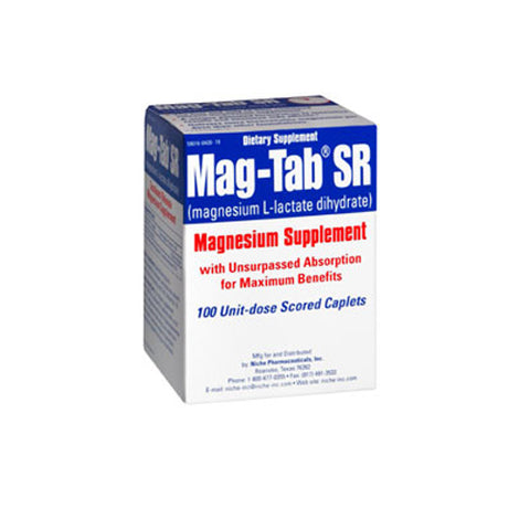 Mag-Tab, Magnesium L-lactate Supplement, 84 MG, 100 Unit Dose