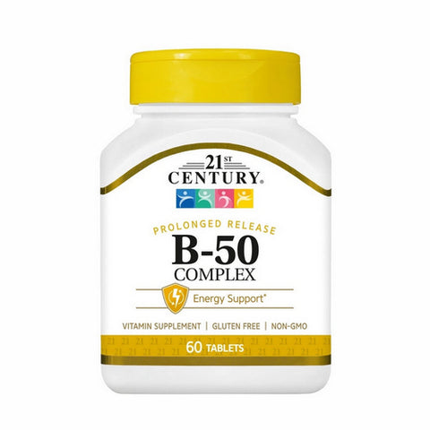 21st Century, B-50 Complex  Prolonged Release, 60 Tabs