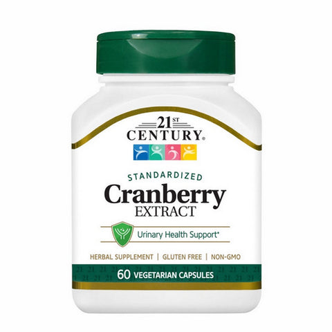 21st Century, 21st Century Standardized Cranberry Extract Vegetarian Capsules, 60 Caps