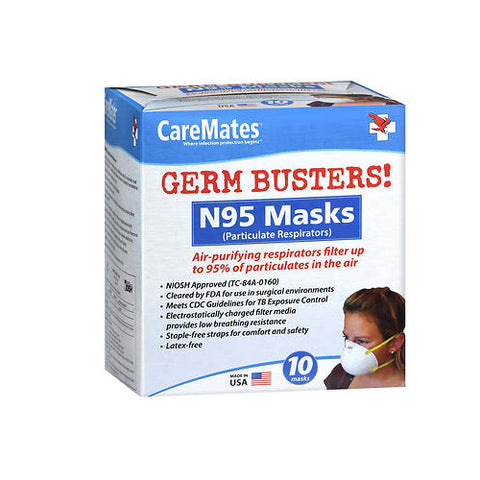Caremates, Germ Busters! N95 Masks, 10 Each