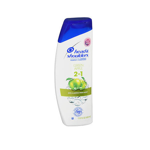Head & Shoulders, Green Apple 2 In 1 Dandruff Shampoo + Conditioner, 13.5 Oz