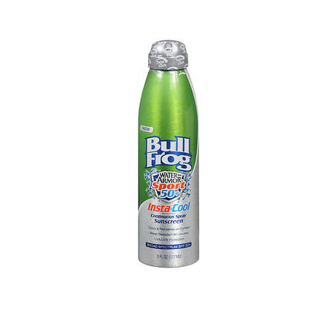 Bullfrog, Water Armour Sport Instacool Spray SPF 50, 6 Oz
