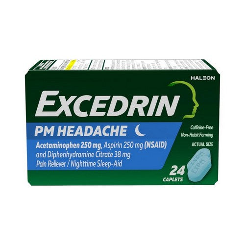 Excedrin, PM Headache, 24 Tabs