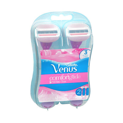 Gillette, Venus Spa Disposable Razors + Shave Gel Bars, 2 Count