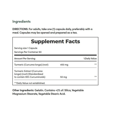 Nature's Bounty, Nature's Bounty Turmeric Capsules, 450 Mg, 60 Caps Nature's Bounty