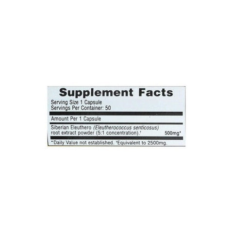 Imperial Elixir / Ginseng Company, Siberian Eleuthero Root Extract Powder, 2500 mg, 50 Caps Imperial Elixir / Ginseng Company