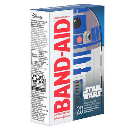 Band-Aid, Star Wars Adhesive Bandages Assorted Sizes, 20 Each
