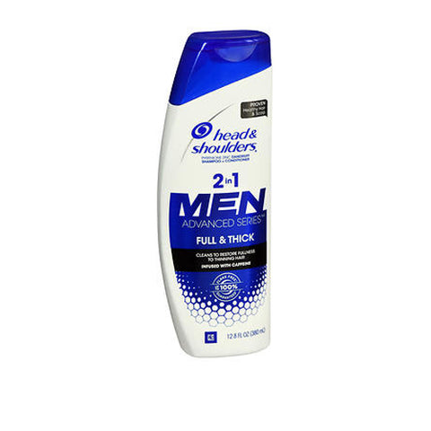 Head & Shoulders, Men Advanced Series Full & Thick 2 In 1 Dandruff Shampoo + Conditioner, 12.8 Each