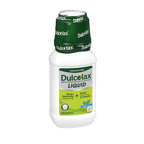 Dulcolax, Saline Laxative Liquid Mint Flavor, 12 Oz