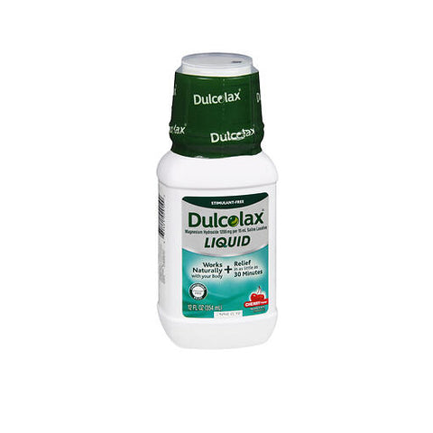 Dulcolax, Saline Laxative Liquid Cherry Flavor, 12 Oz