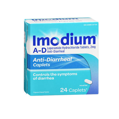 Imodium, A-D Anti-Diarrheal Caplets, 24 Tabs