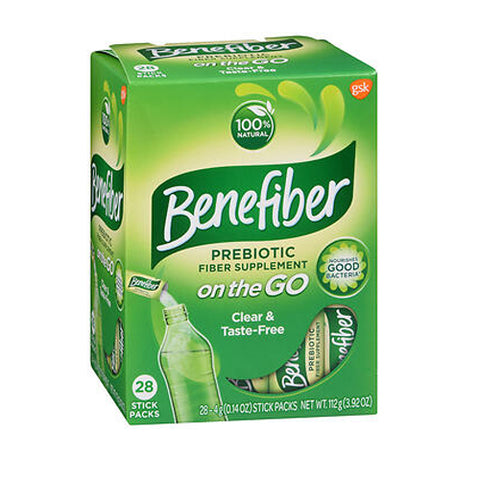 Benefiber, Fiber Supplement On the Go! Stick Packs, 28 Each