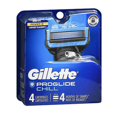 Gillette, Fusion ProShield Chill Cartridges, 4 Count