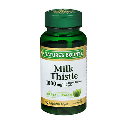 Nature's Bounty, Milk Thistle Rapid Release, 1000 mg, 50 Softgels