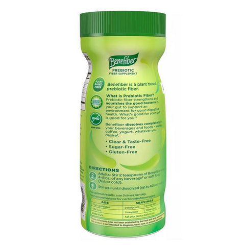Benefiber, Prebiotic Fiber Supplement Powder, 8.7 Oz
