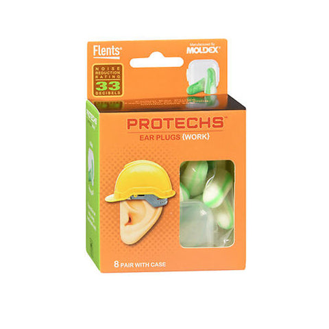 Flents, Reusable Work Ear Plugs, 8 Each