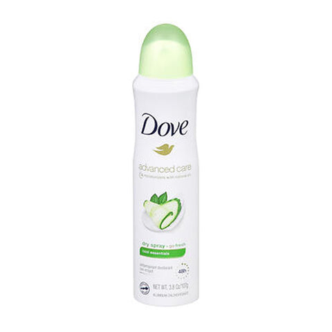 Axe, Dove Antiperspirant Dry Spray Cool Essentials, 3.8 Oz