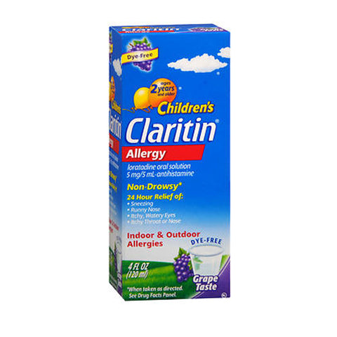 Claritin, Children's Allergy Non-Drowsy Oral Solution Grape, 4 Oz