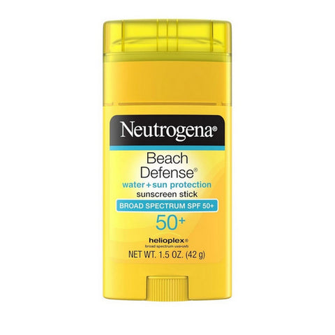 Neutrogena, Beach Defense Water + Sun Protection Sunscreen Stick Spf 50+, 1.5 Oz