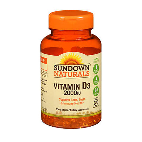 Sundown Naturals, Vitamin D3, 5000 IU, 350 Softgels