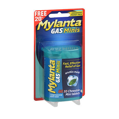 Mylanta, Gas Chewable Mini-Tablets Arctic, 50 Tabs