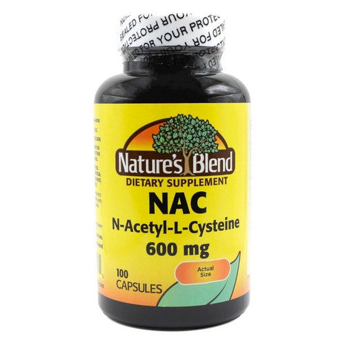 Nature's Blend, Nature's Blend Nac Capsules, 600 mg, 100 Tabs