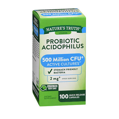 Nature's Truth, Probiotic Acidophilus Quick Release Capsules, 3 mg, 100 Caps