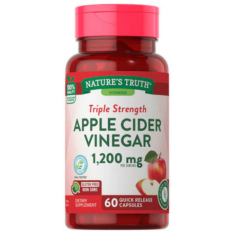 Nature's Truth, Apple Cider Vinegar Capsules Triple Strength, 1200 Mg, 60 Caps