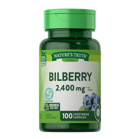 Nature's Truth, Bilberry Quick Release Capsules, 2400 Mg, 100 Caps