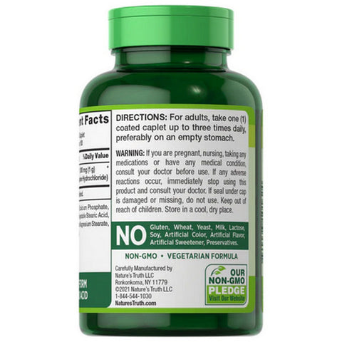 Nature's Truth, L-Lysine 1000 Mg Coated Caplets, 1000 Mg, 100 Tabs