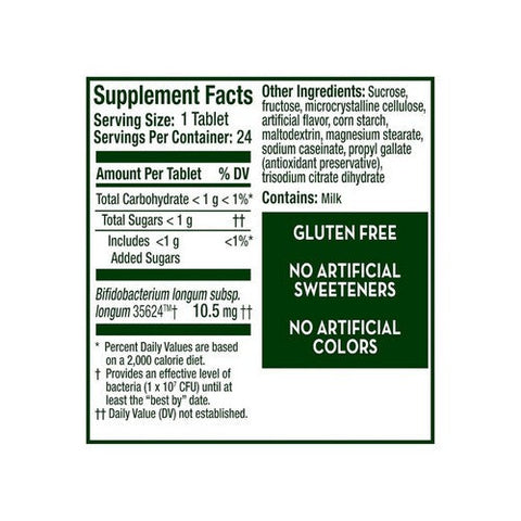 Align, Probiotic Chewable Tablets Banana Strawberry, 24 Each