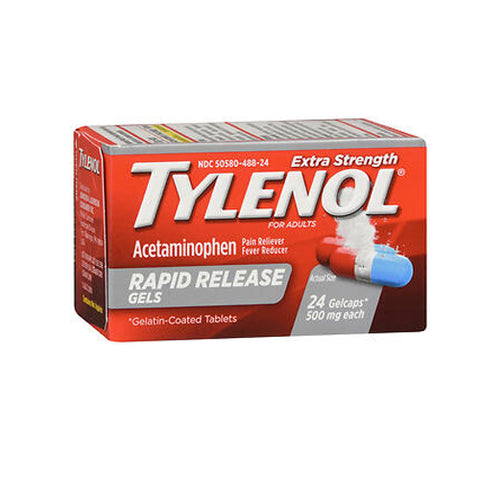 Tylenol, Extra Strength Rapid Release Gelcaps, 24 Caps