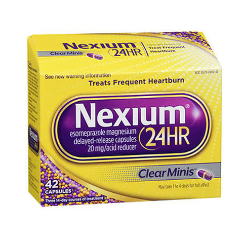 Nexium 24HR, Capsules Clear Minis, 42 Caps