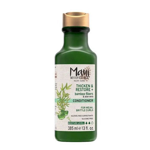 Maui Moisture, Thicken & Restore + Bamboo Fibers Strengthening Conditioner, 13 Oz Maui Moisture
