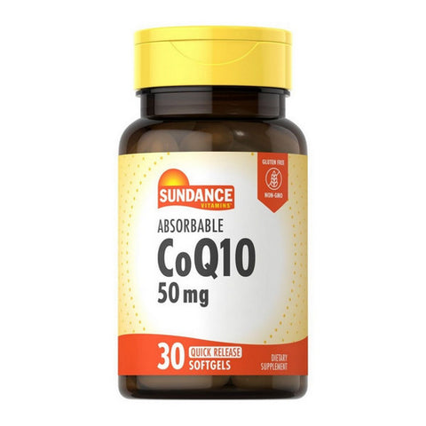 Sundance, Absorbable CoQ10 Capsules, 50 mg, 30 Caps