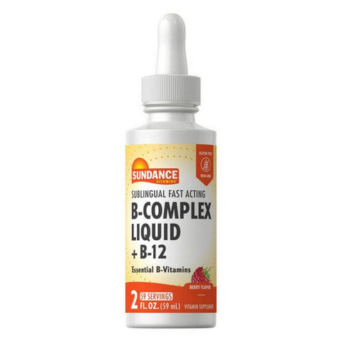 Sundance, B-Complex Plus B-12 Liquid Natural Berry, 1200 mcg, 2 Oz Sundance