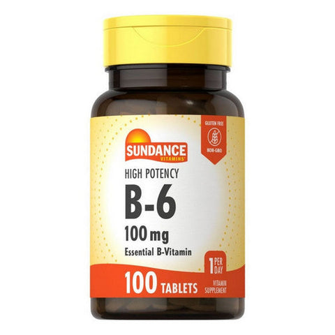 Sundance, Vitamins B-6, 100 mg, 100 Tabs Sundance