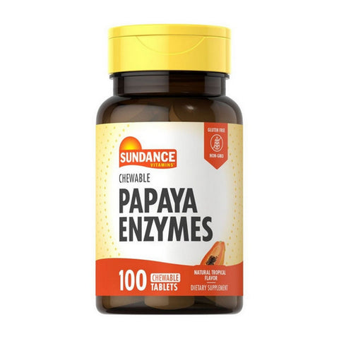 Sundance, Chewable Papaya Enzyme Tablets, 100 Tabs