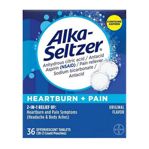 Alka-Seltzer, Fever Reducer Original Effervescent, 36 Tablets