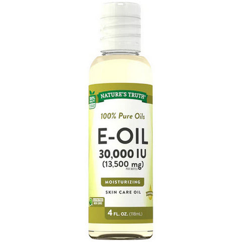 Nature's Truth, E-Oil Skin Care Oil Lemon Scented, 30000 IU, 4 Oz