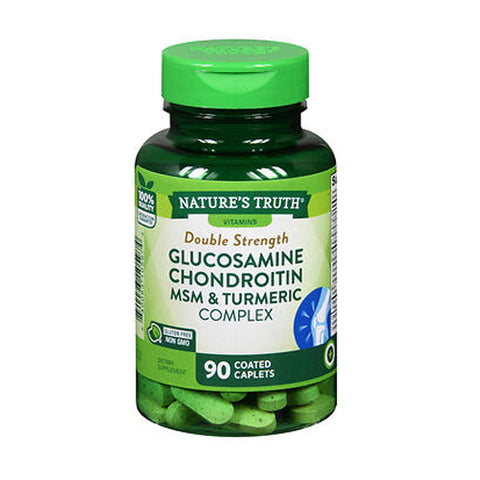 Nature's Truth, Double Strength Glucosamine Chondroitin MSM Complex Coated Caplets, 90 Tabs