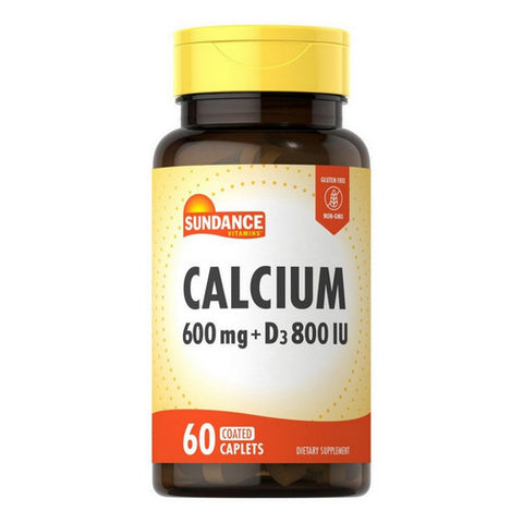 Sundance, Calcium + Vitamin D3 Coated Caplets, 60 Tabs