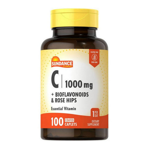 Sundance, Vitamin C With Bioflavonoids And Rose Hips, 1000 Mg, 100 Tabs Sundance